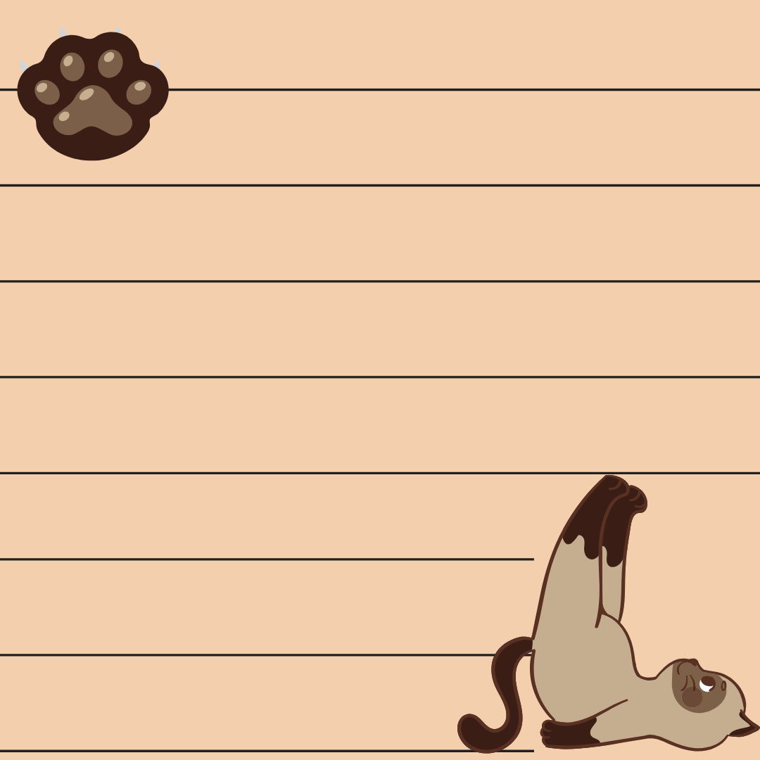 Notepad Cats – Printable Square Sticky Notes (Digital Download) view 2