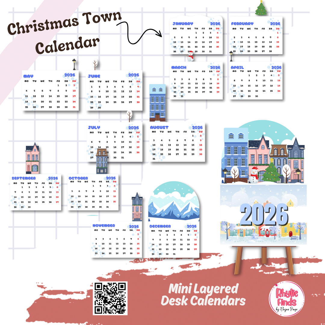 2026 Mini Layered Desk Calendar (Made-to-Order) view 5