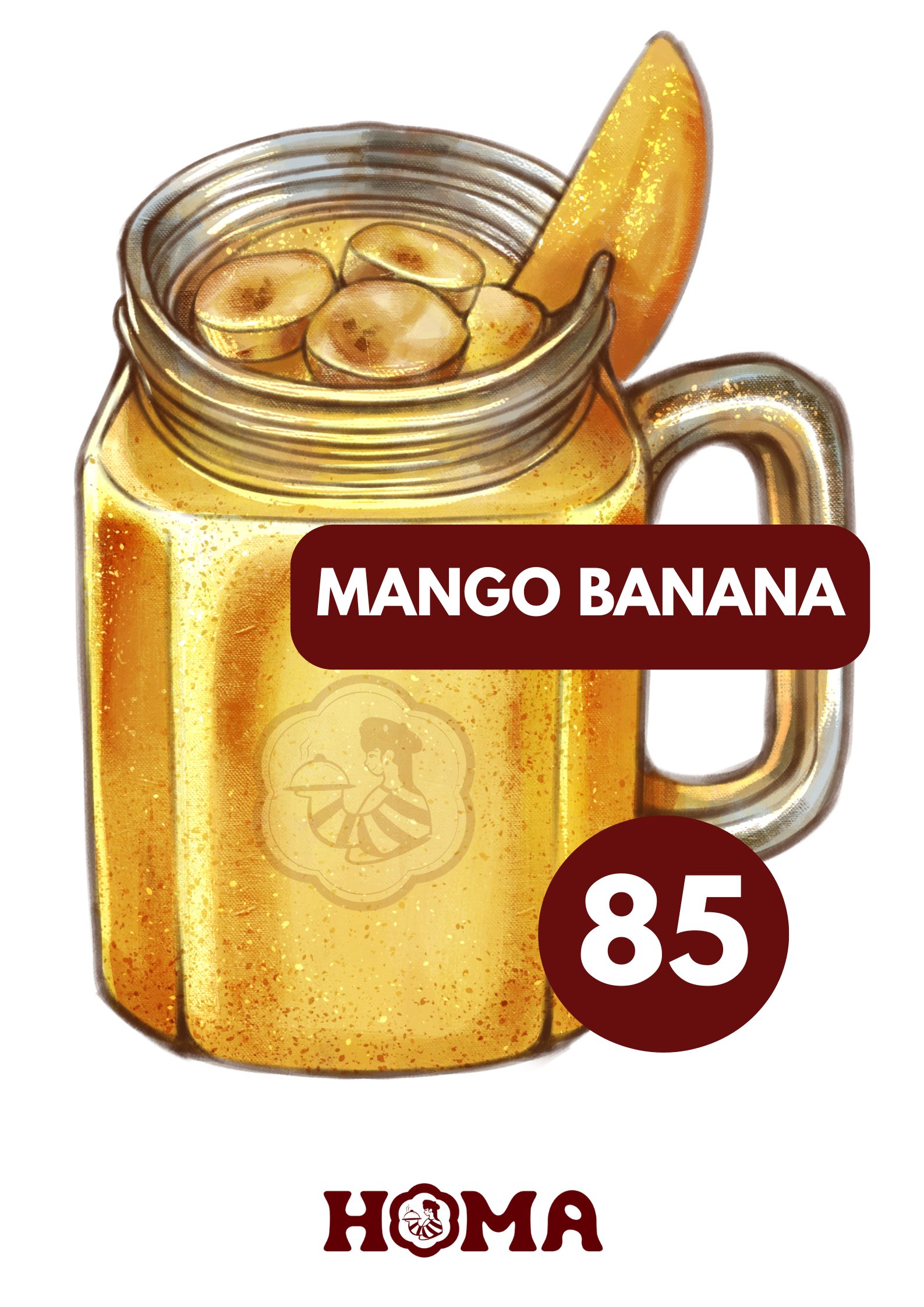 Mango-Banana Fruitshake